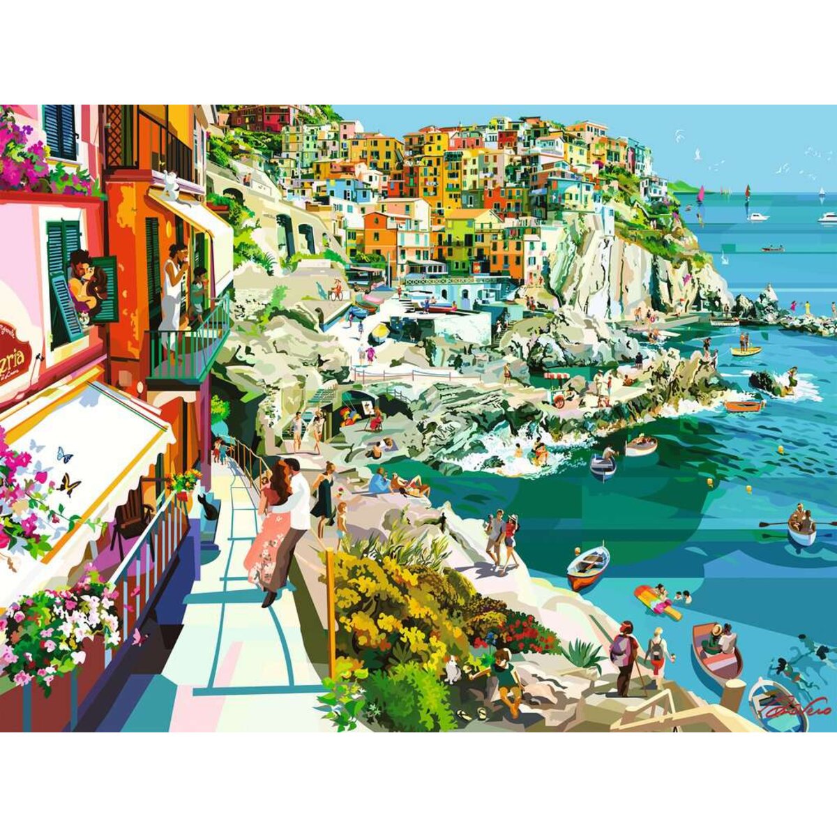 Ravensburger Puzzle - Verliebt in Cinque Terre, 1500 Teile
