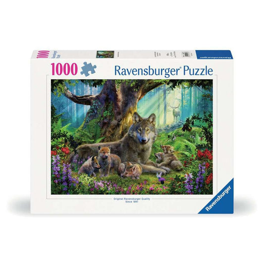 Ravensburger Puzzle - Wölfe im Wald, 1000 Teile