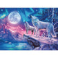 Ravensburger Puzzle - Glow in the Dark: Wolf im Nordlicht, 500 Teile