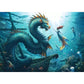 Ravensburger Puzzle 1000 Teile Verzauberte Tiefen Drache Meerjungfrau Schildkröten