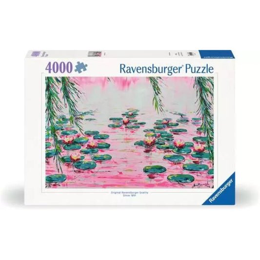 Ravensburger Puzzle 4000 Teile - Rosafarbene Seerosen