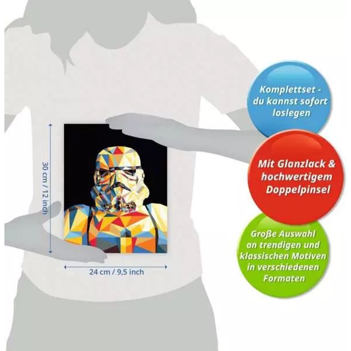 Ravensburger CreArt Malen nach Zahlen - Star Wars: Stormtrooper