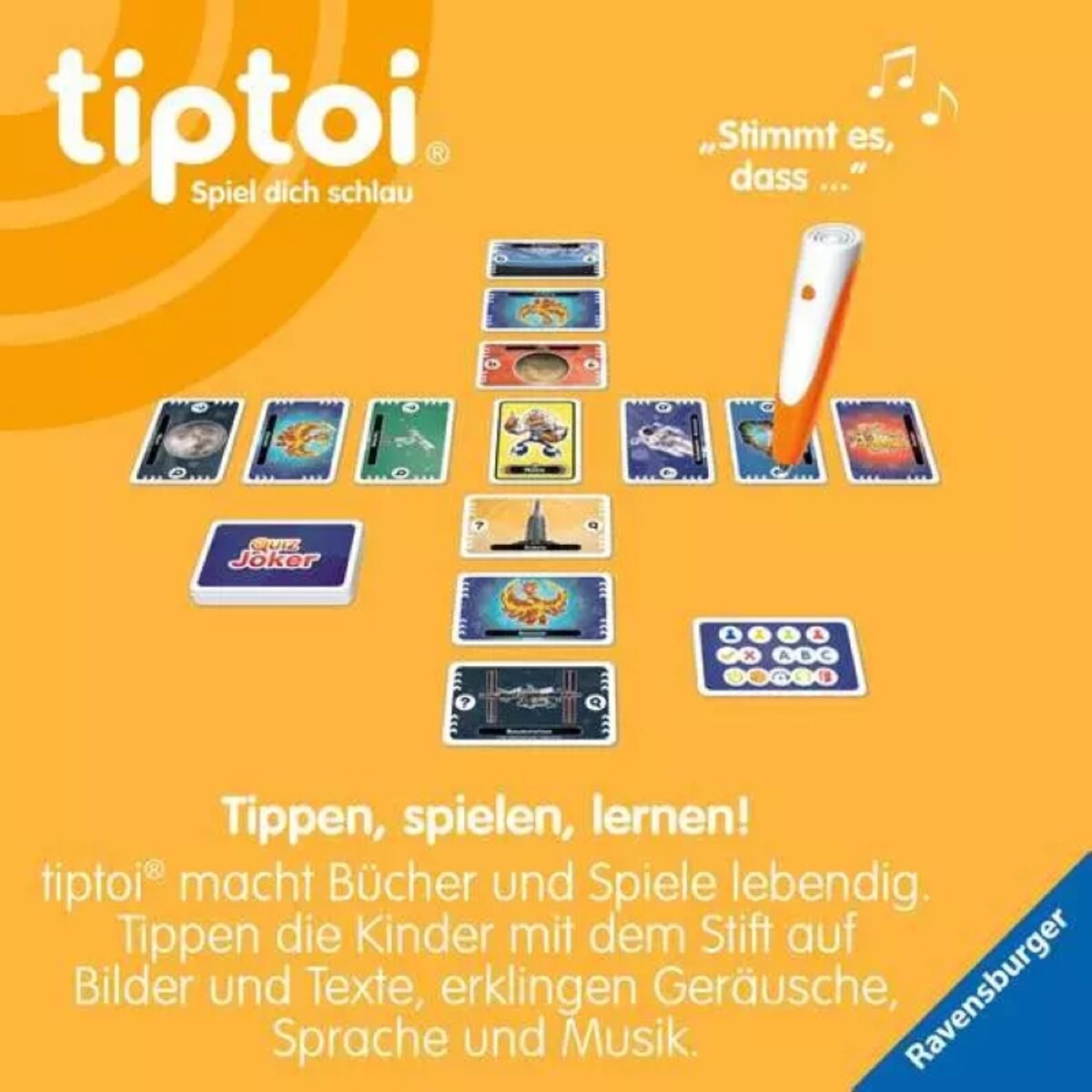 Ravensburger tiptoi Quiz Weltraum Reisespiel ab 6 Jahren Lernspiel