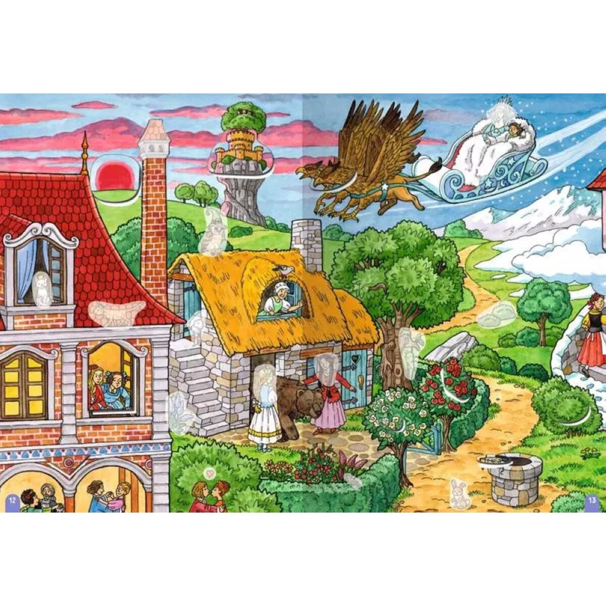 Ravensburger Wimmeln, Rätsel, Stickern: Märchen