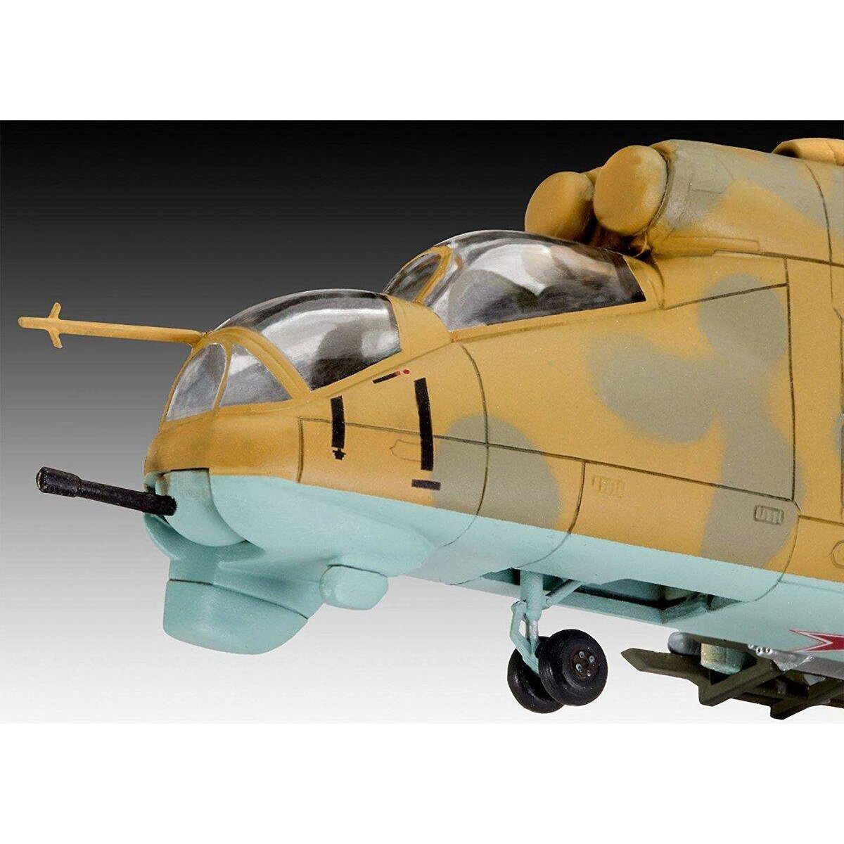 Revell Modellbausatz Hubschrauber Mil Mi-24D Hind in 1:100