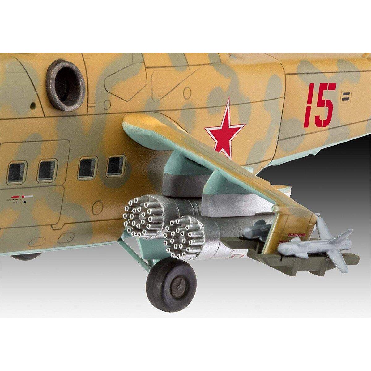 Revell Modellbausatz Hubschrauber Mil Mi-24D Hind in 1:100