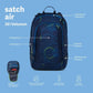 Satch Schulrucksack air Gradient Mint 26 Liter grau türkis