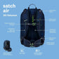 Satch Schulrucksack air Gradient Mint 26 Liter grau türkis