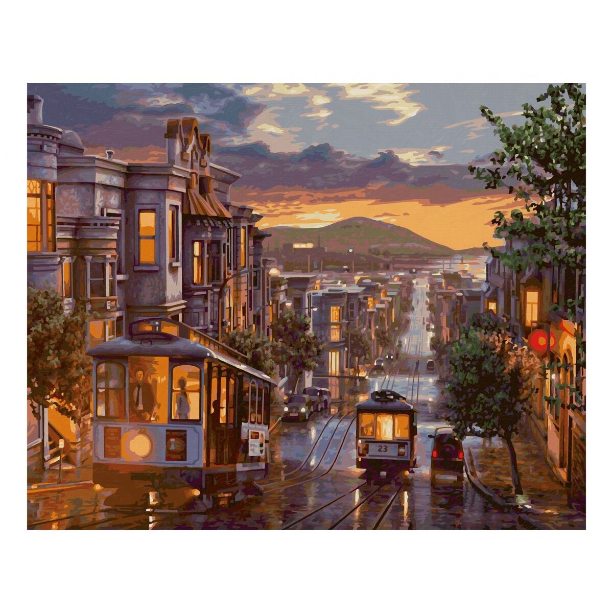Schipper Malen nach Zahlen - Abendstimmung in San Francisco
