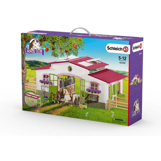 Schleich® 42344 Horse Club Reiterhof mit Reiterin und Pferden