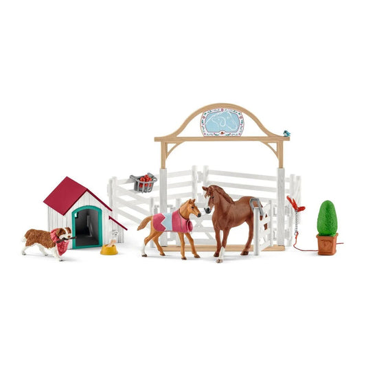 schleich® HORSE CLUB 42458 Hannahs Gastpferde mit Hündin Ruby