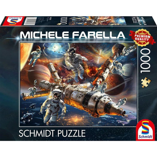 Schmidt Spiele Puzzle - Michele Farella: Magische Sternenwelten: Schwerelos im All, 1000 Teile