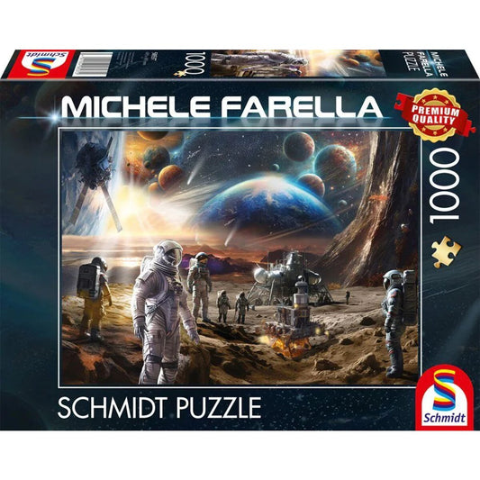 Schmidt Spiele Puzzle - Michele Farella: Unendliche Welten: Raumfahrtmissionen, 1000 Teile