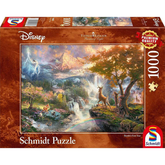 Schmidt Spiele Puzzle - Thomas Kinkade, Disney Bambi, 1.000 Teile