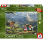 Schmidt Spiele Puzzle - Disney, Mickey & Minnie in den Alpen, 1000 Teile