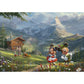 Schmidt Spiele Puzzle - Disney, Mickey & Minnie in den Alpen, 1000 Teile