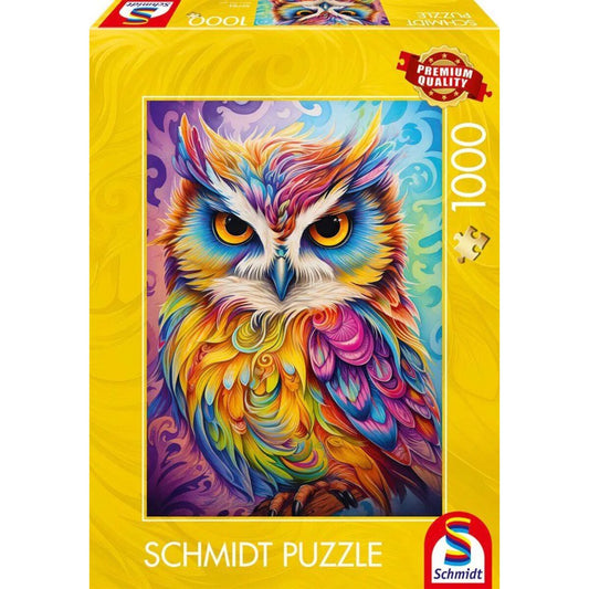 Schmidt Spiele Puzzle - Eule im Papageienkleid, 1000 Teile