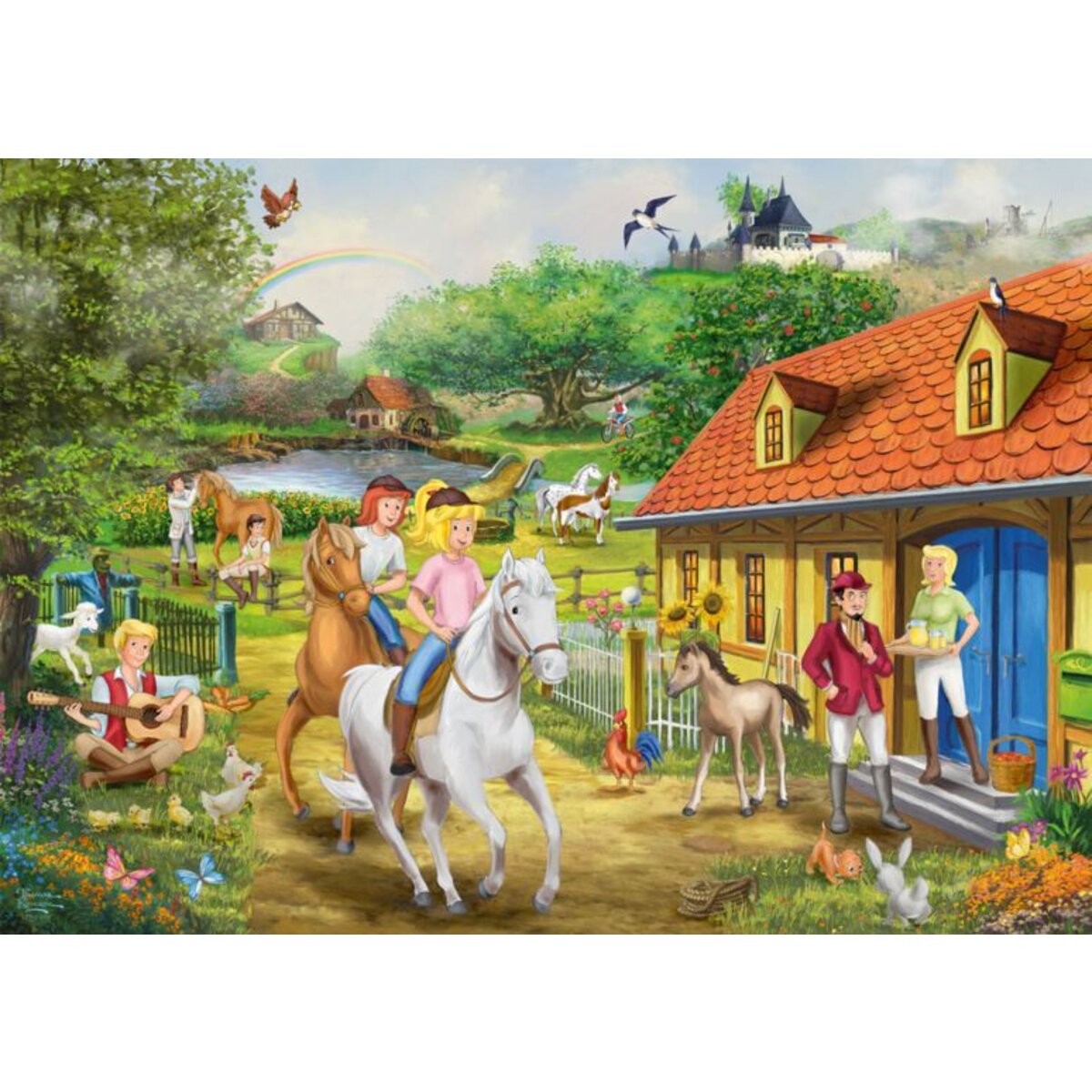 Schmidt Spiele Puzzle - Bibi & Tina, Spaß auf dem Martinshof, 1000 Teile