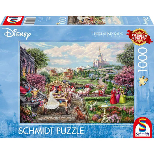 Schmidt Spiele Puzzle - Thomas Kinkade Studios: Disney Dreams Collection - Cinderella Happily Ever After, 1000 Teile