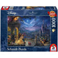 Schmidt Spiele Puzzle - Disney Die Schöne und das Biest, Tanz im Mondlicht, 1.000 Teile