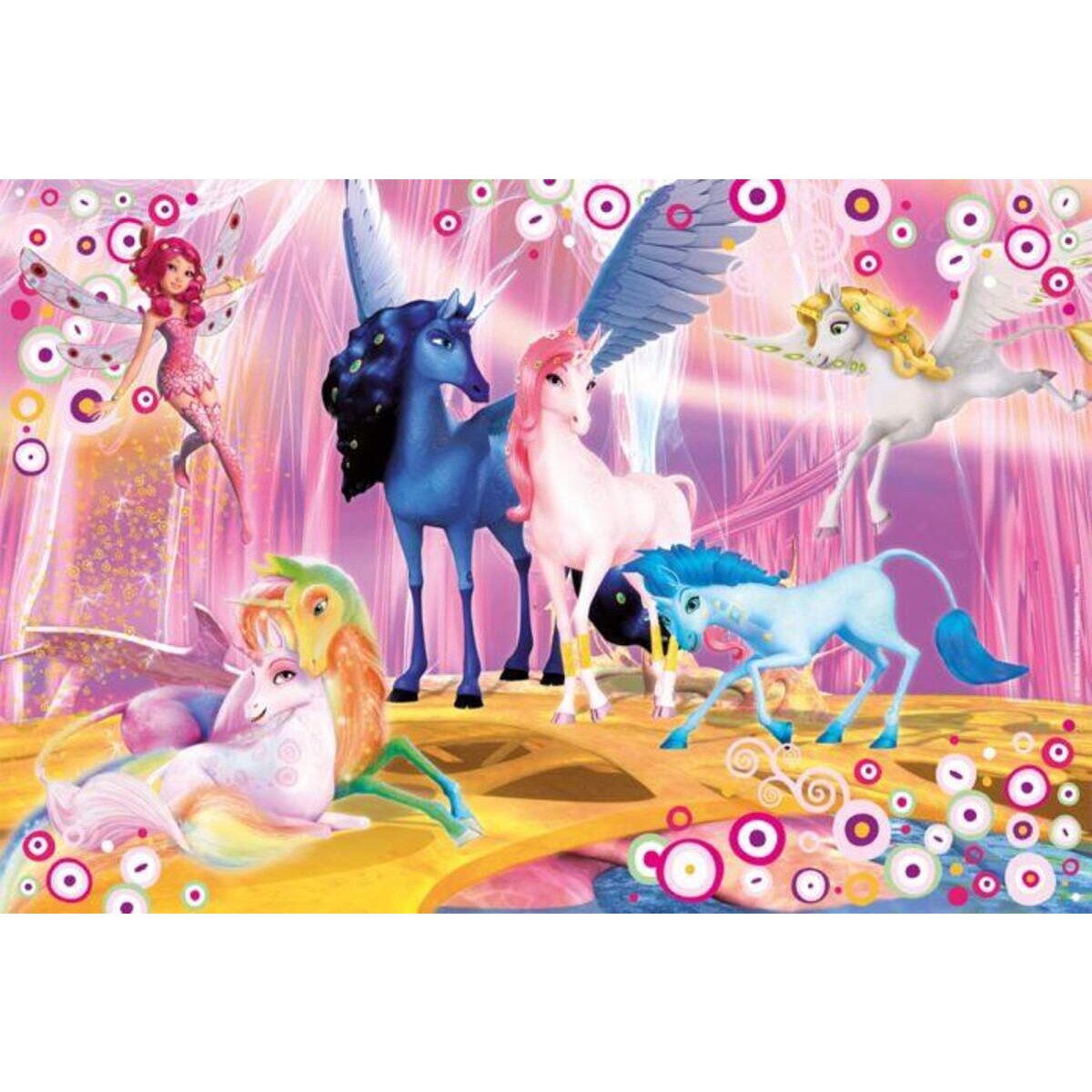 Schmidt Spiele Puzzle - Box im Metallkoffer Mia and Me, 4 Puzzle