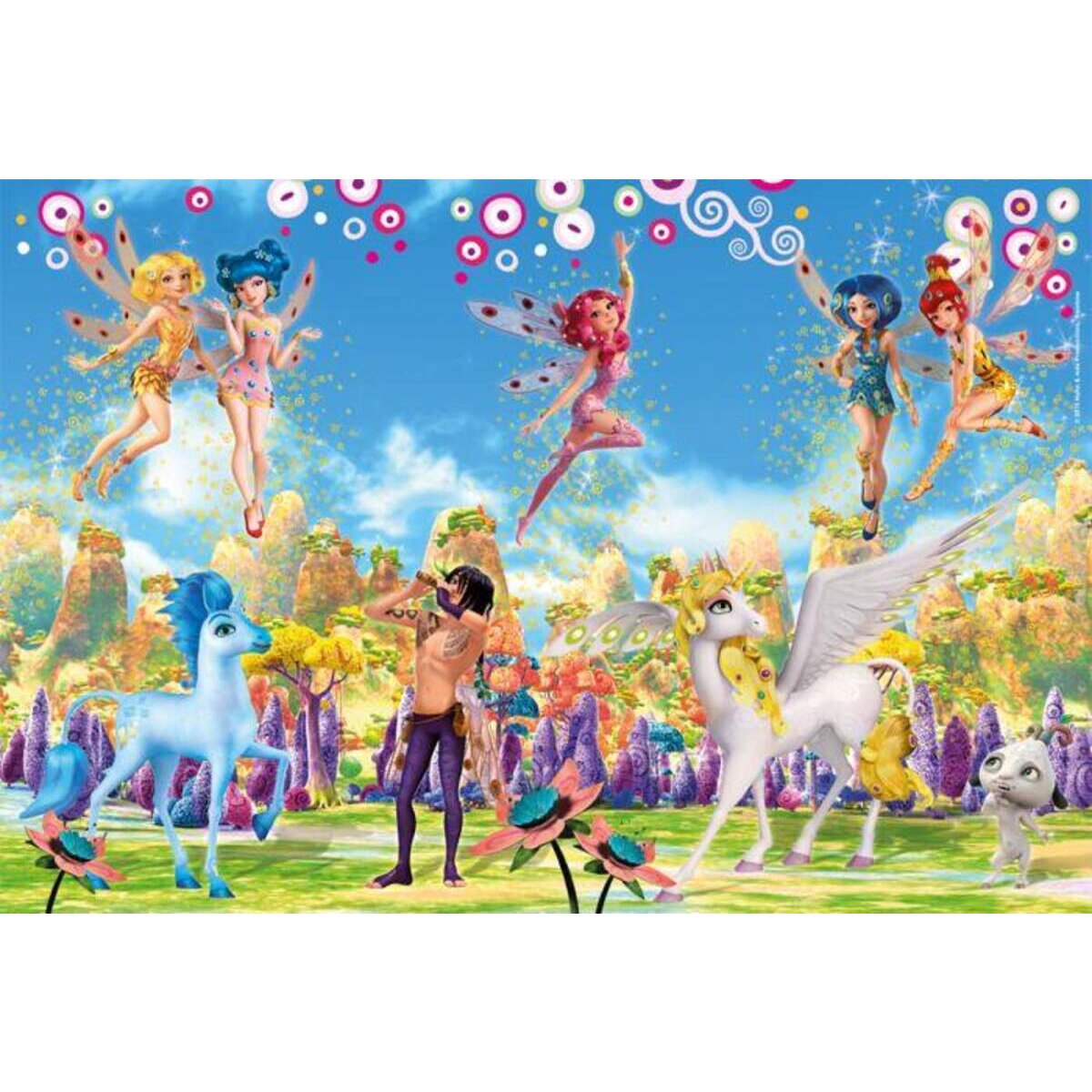 Schmidt Spiele Puzzle - Box im Metallkoffer Mia and Me, 4 Puzzle