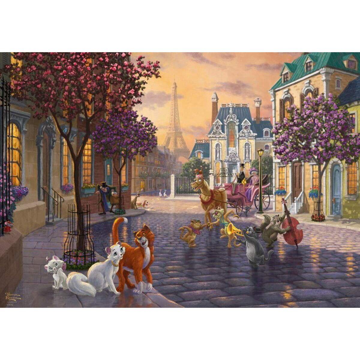 Schmidt Spiele Puzzle - Thomas Kinkade Disney The Aristocats, 1000 Teile
