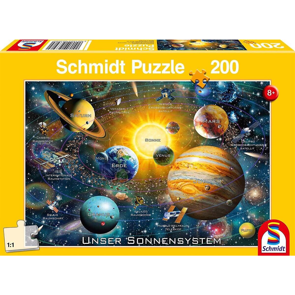 Schmidt Spiele KinderPuzzle - Unser Sonnensystem, 200 Teile