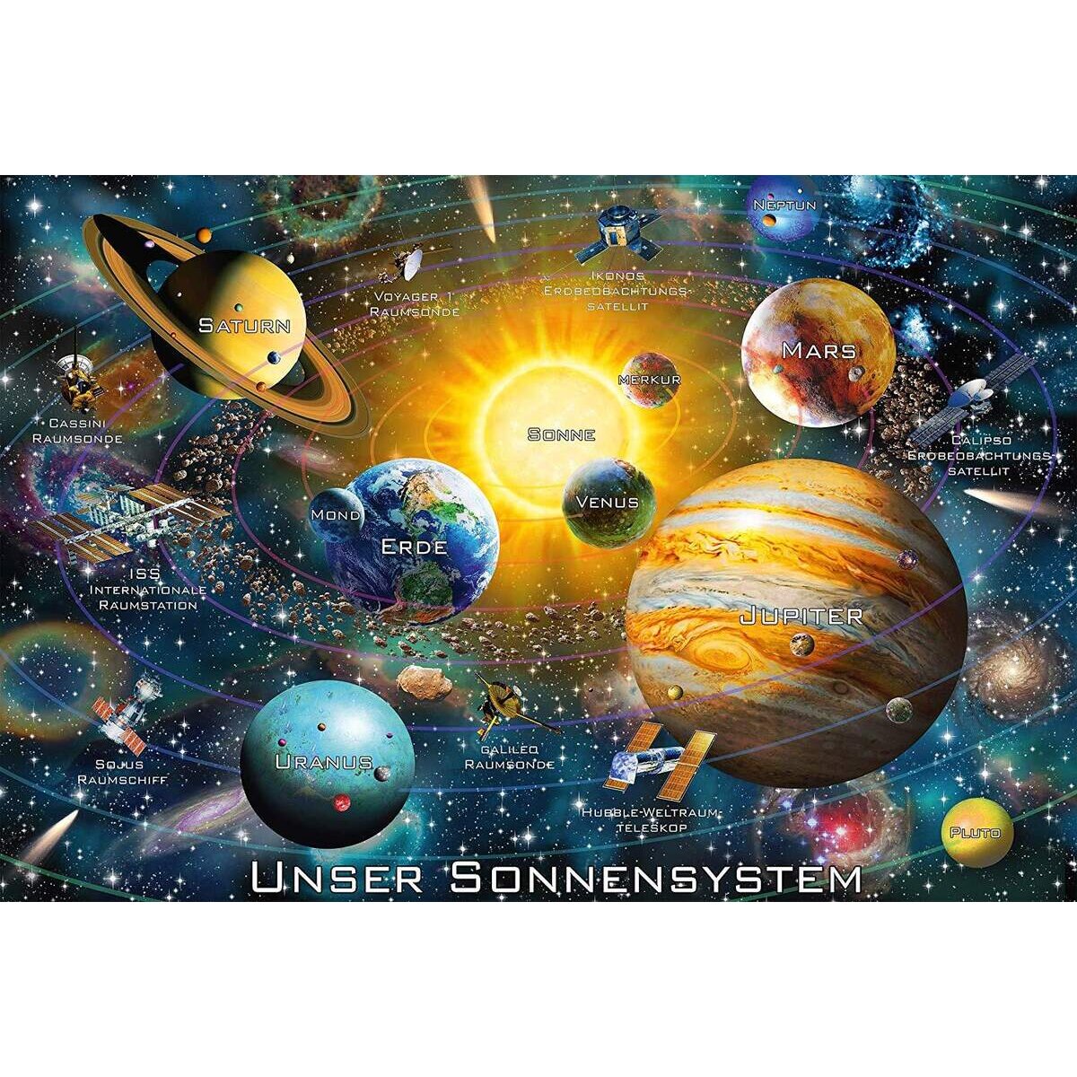 Schmidt Spiele KinderPuzzle - Unser Sonnensystem, 200 Teile