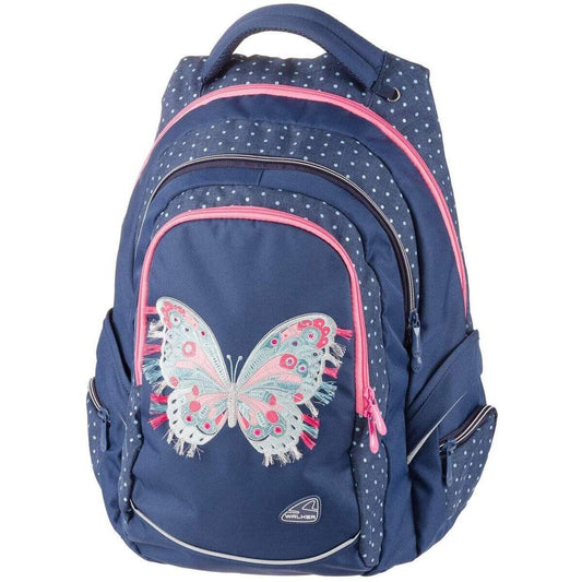Schneiders Rucksack Fame Butterfly dunkelblau, 32 Liter