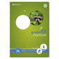 Staufen Green Schulheft Lin2 A4 16 Blatt 90g/qm 4/4/4mm liniert farbig