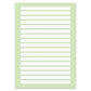Staufen Green Schulheft Lin2 A4 16 Blatt 90g/qm 4/4/4mm liniert farbig