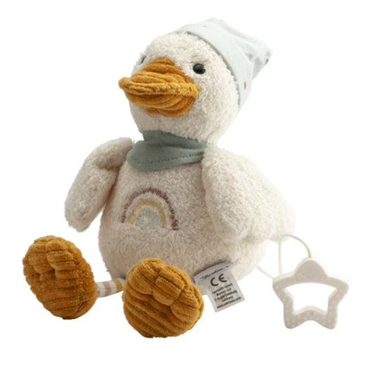 Sterntaler Spieluhr mittel, Ente Edda in cremeweiß, 20cm