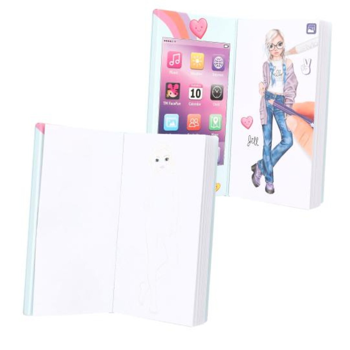 TOPModel Mini Malbuch mit Sound, 1 Stück, 3-Fach sortiert