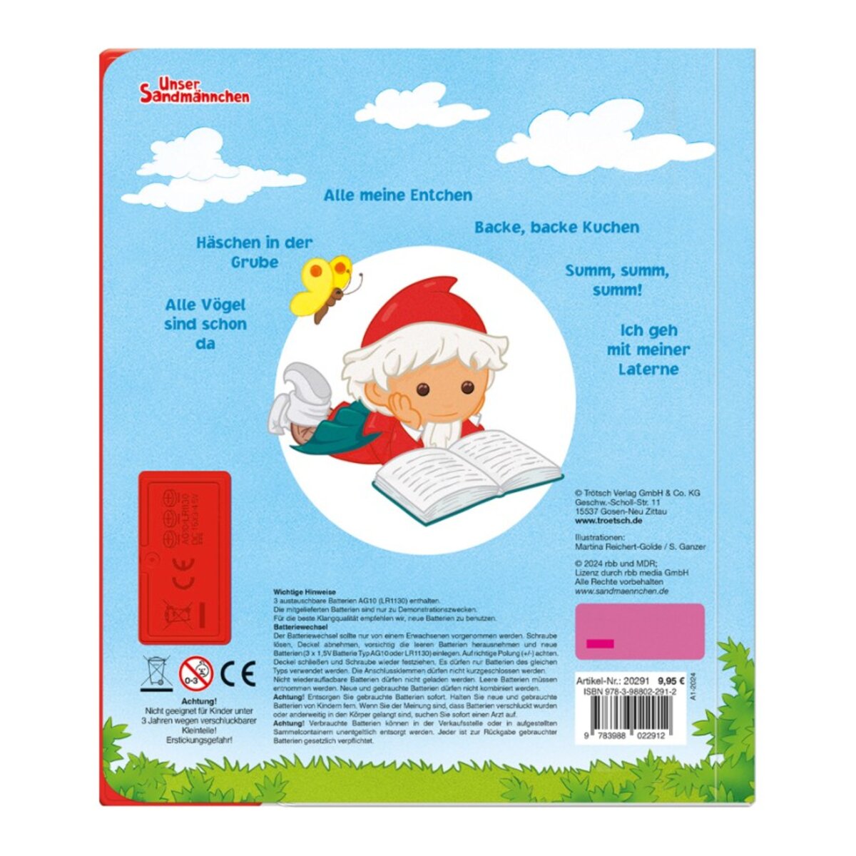 Trötsch Unser Sandännchen Soundbuch "Erste Kinderlieder"