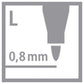 Umweltfreundlicher Filzschreiber - STABILO GREENpoint - Einzelstift - grün