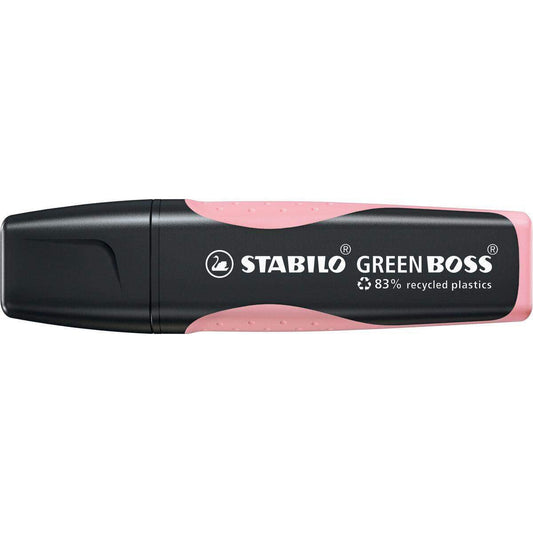 Umweltfreundlicher Textmarker - STABILO GREEN BOSS Pastel, rosiges Rouge