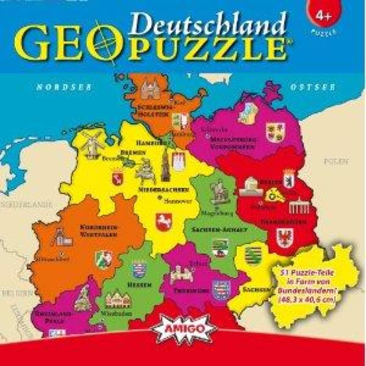 AMIGO GeoPuzzle Deutschland