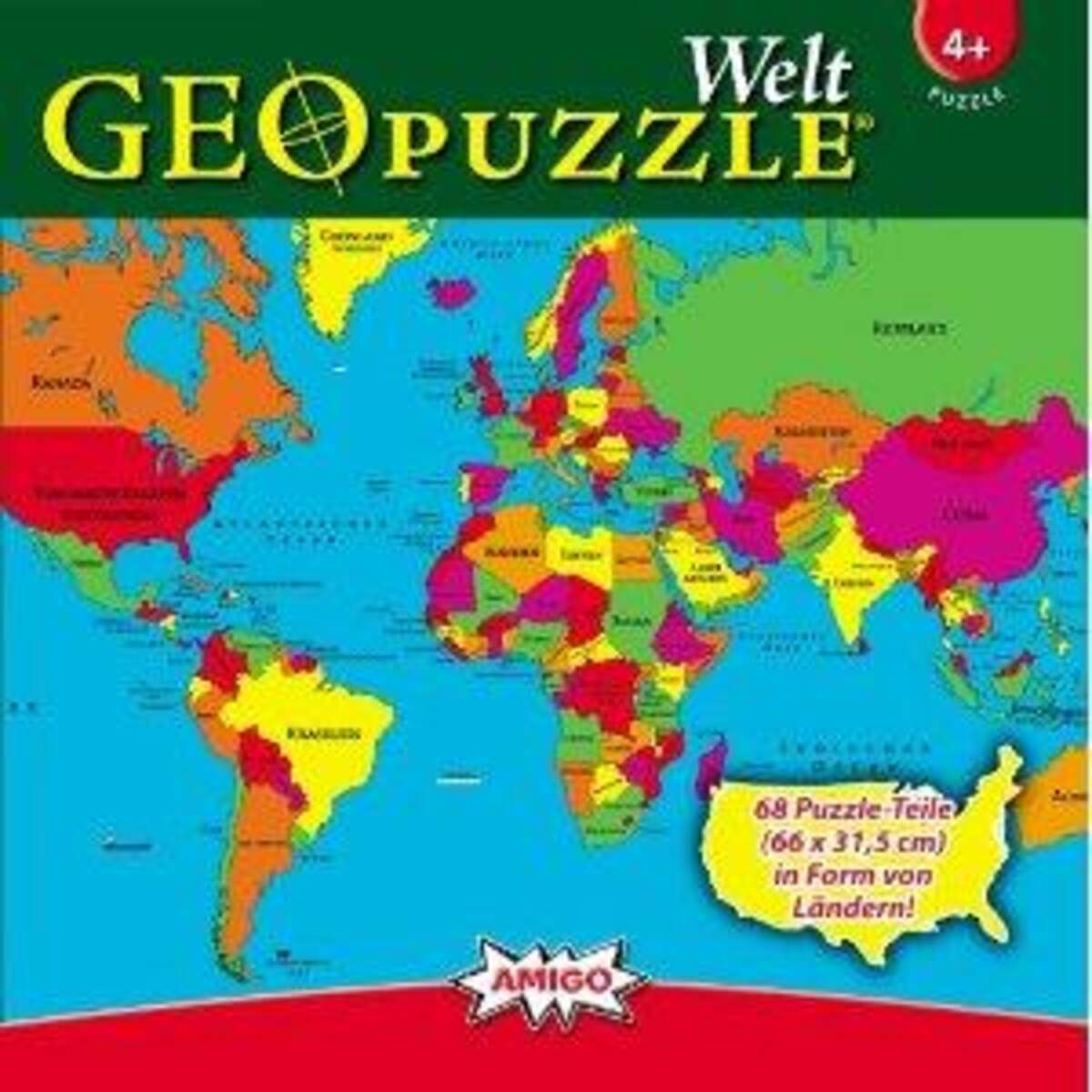 AMIGO GeoPuzzle Welt
