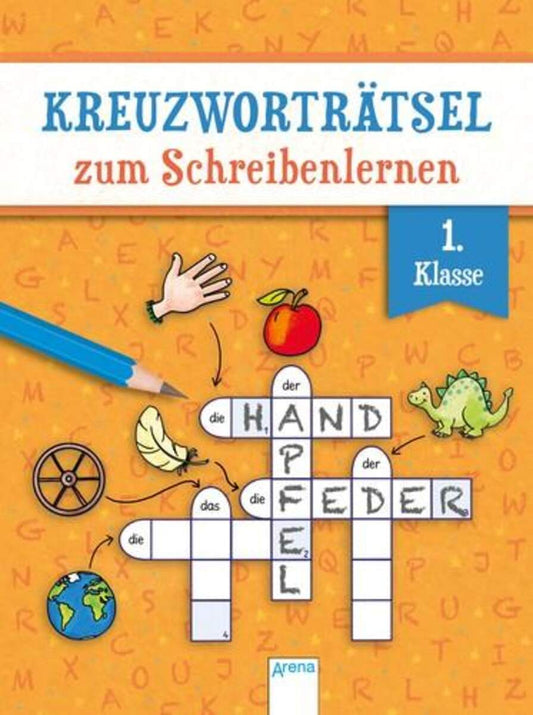 Arena Kreuzworträtsel zum Schreibenlernen. 1. Klasse