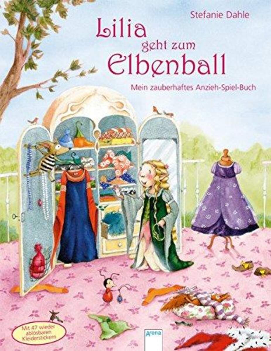 Arena Lilia geht zum Elbenball Anzieh Spiel Buch mit