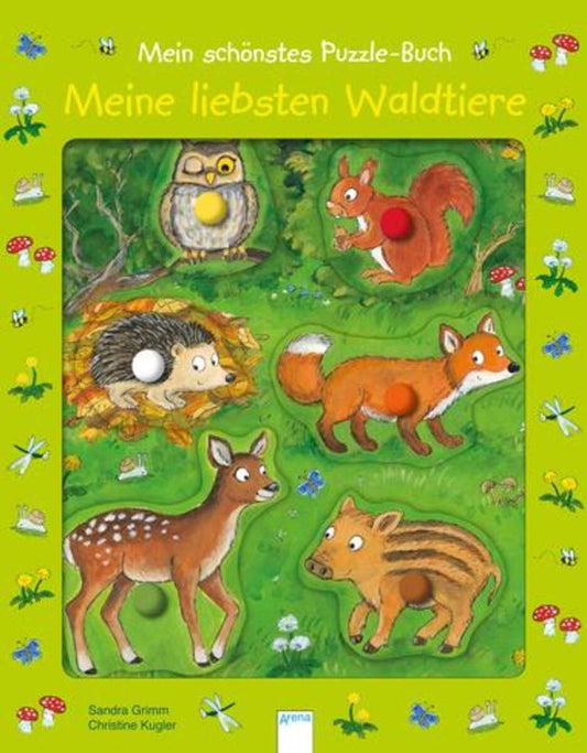 Arena Mein schönstes Puzzlebuch - Meine liebsten Waldtiere