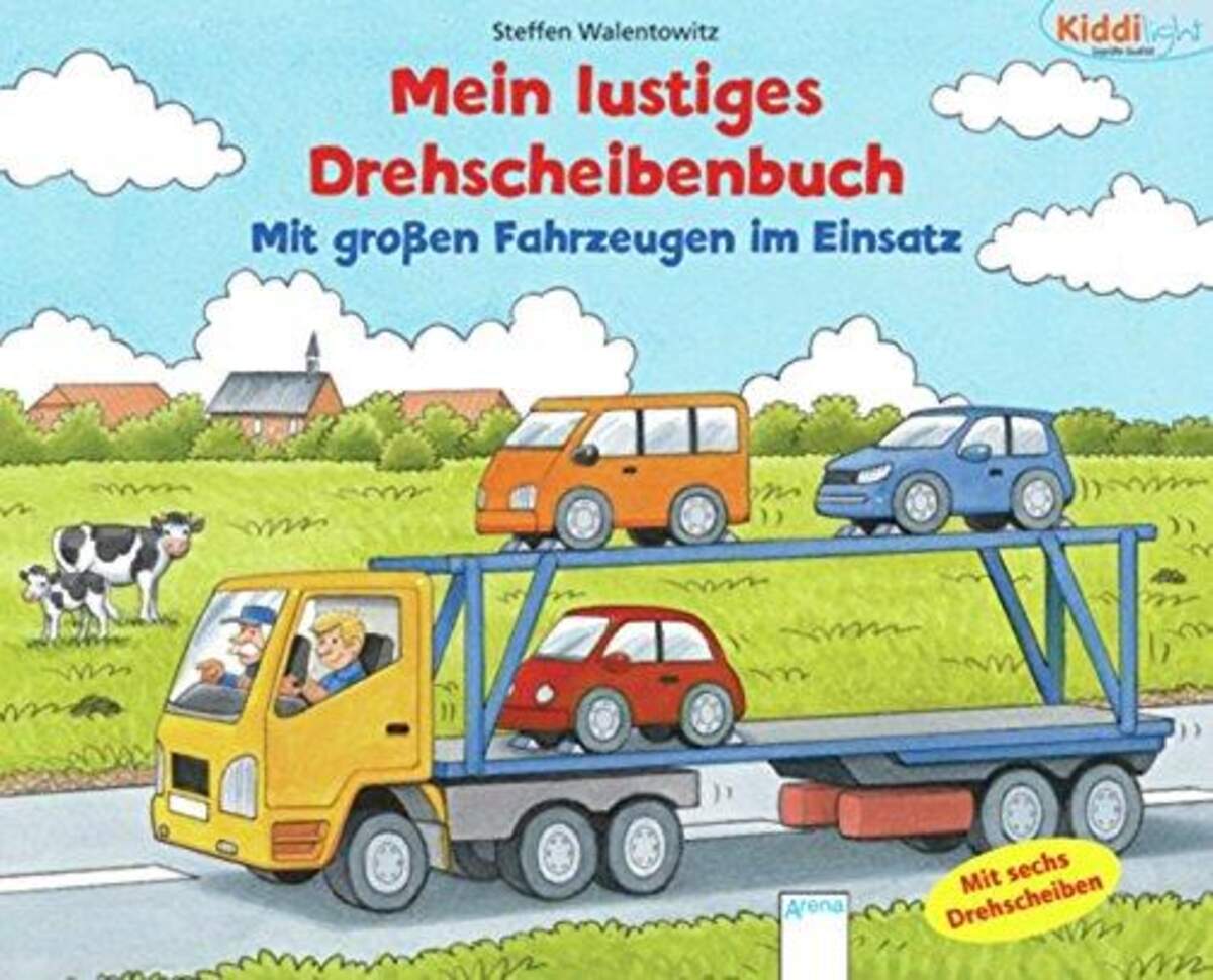 Arena Mit großen Fahrzeugen im Einsatz: Mein lustiges Drehscheibenbuch
