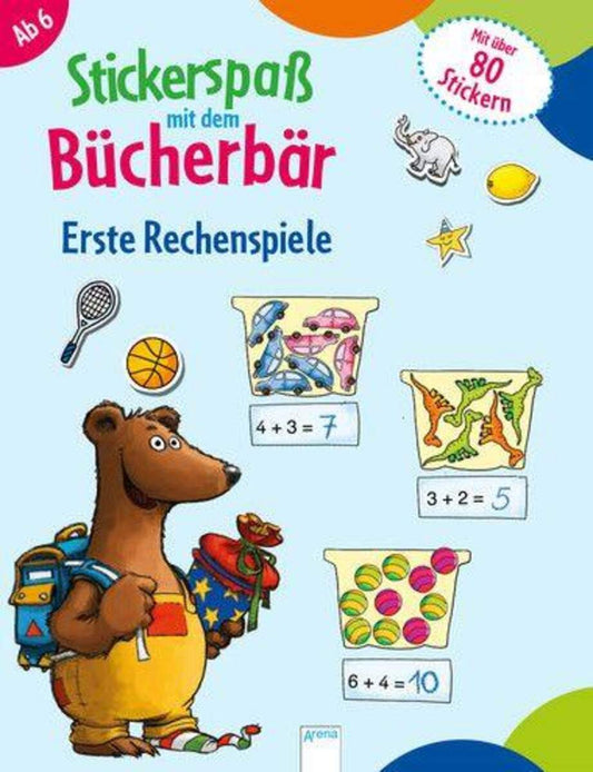 Arena Stickerspaß mit dem Bücherbär Erste Rechenspiele