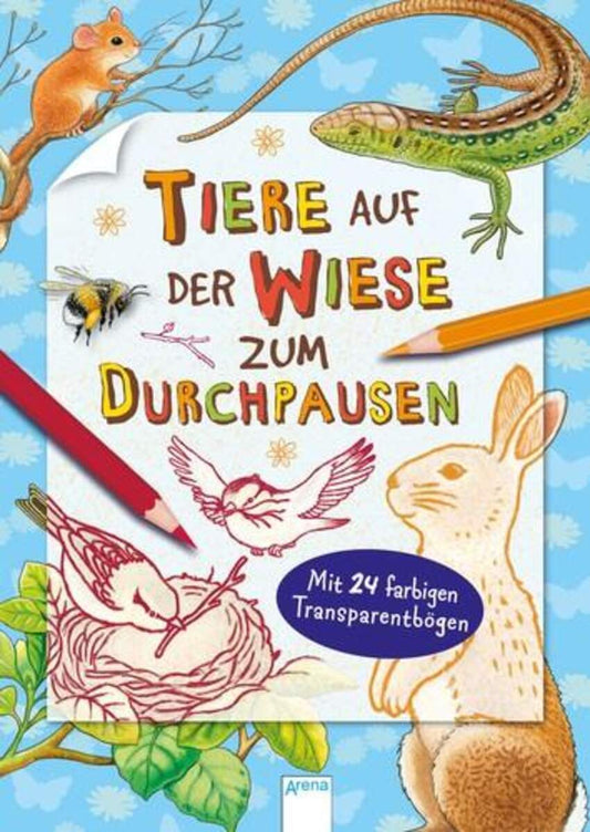 Arena Tiere auf der Wiese zum Durchpausen