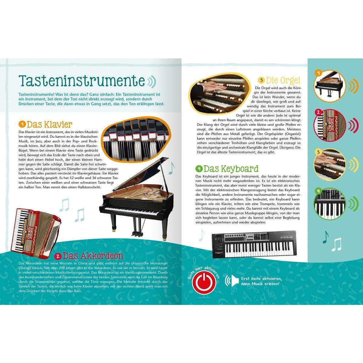 ars Edition Da steckt Musik drin! Soundbuch mit 28 Musikinstrumenten