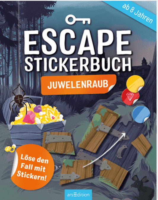 ars Edition Escape-Stickerbuch Juwelenraub