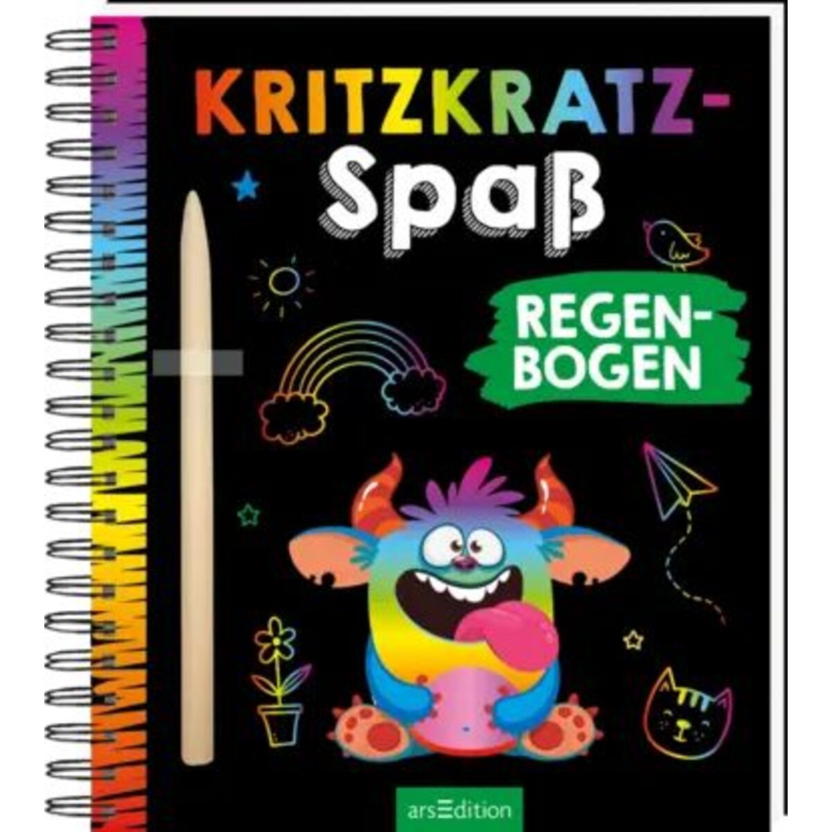 ars Edition Kritzkratz-Spaß – Regenbogen