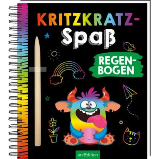 ars Edition Kritzkratz-Spaß – Regenbogen