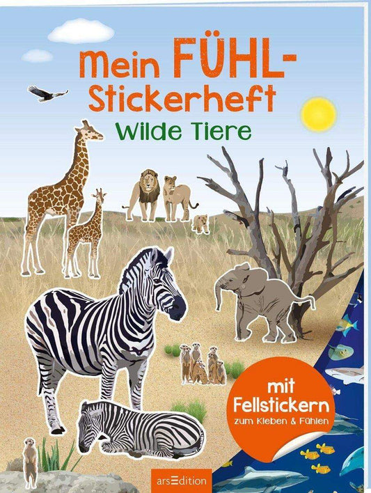 ars Edition Mein Fühl Stickerheft - Wilde Tiere